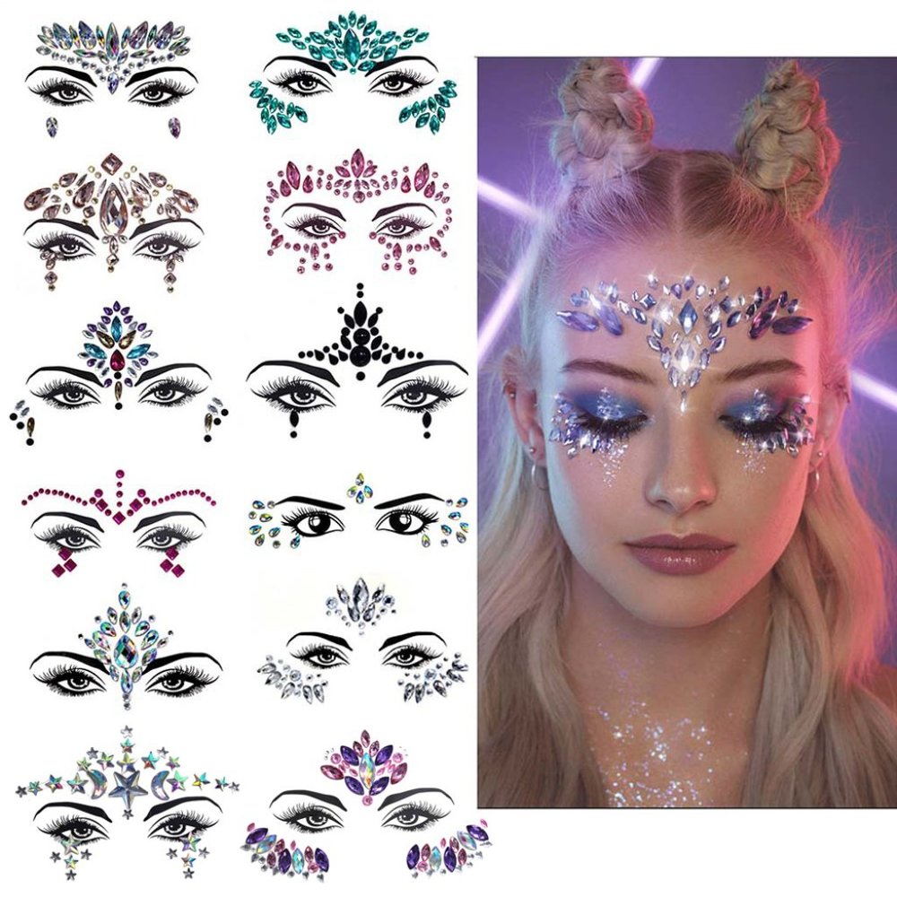 New Face Crystals Stickers Reusable. - Picture 11 of 16